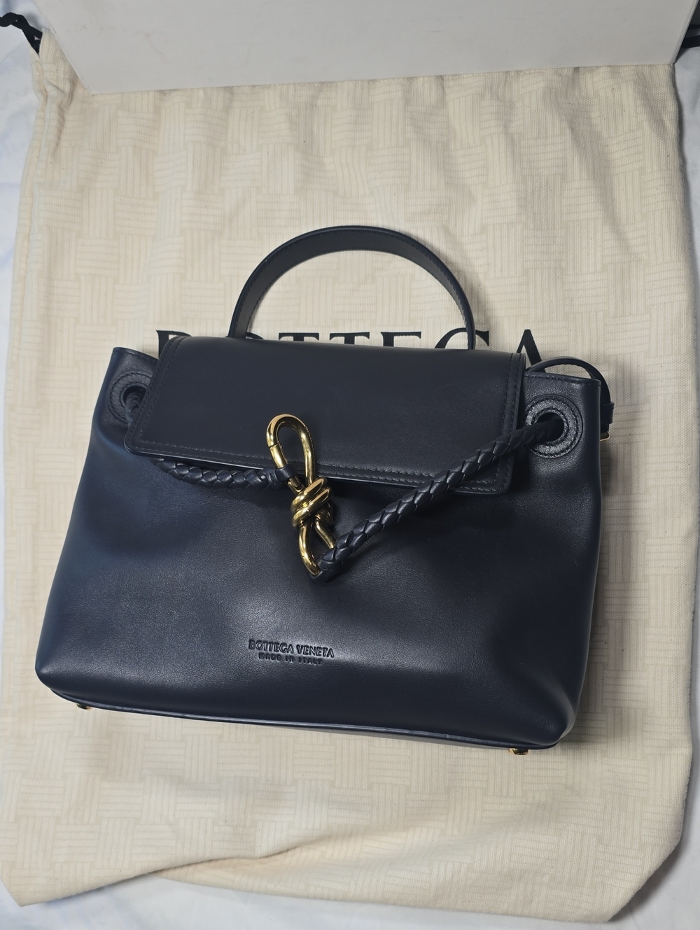 Bottega Veneta Navy Small Ciao Ciao Bag